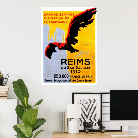 1910 Reims Air Show Poster (Heimbüro)