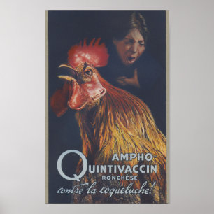 1910 Ronchèse Ampho Vaccin Französisches Plakat
