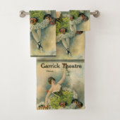 1910 Schönes Thespian Garrick Theater Chicago Badhandtuch Set (Insitu)