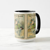1910 Schönes Thespian Garrick Theater Chicago Tasse (VorderseiteRechts)