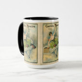 1910 Schönes Thespian Garrick Theater Chicago Tasse (Vorderseite Links)