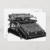 1910 Schreibmaschine Postkarte (Vorne/Hinten)
