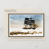 1910 Scott Expedition zum Terra Nova South Pole Postkarte (Vorne/Hinten)