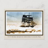 1910 Scott Expedition zum Terra Nova South Pole Postkarte (Vorderseite)