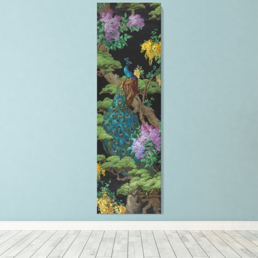 1910 Vintages Tapete Zedernbaum Leinwanddruck (Insitu (Holzboden))