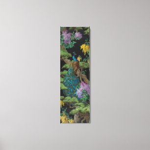 1910 Vintages Tapete Zedernbaum Leinwanddruck