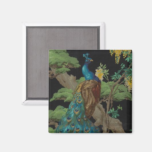 1910 Vintages Tapete Zedernbaum Magnet (Vorderseite/Rückseite)