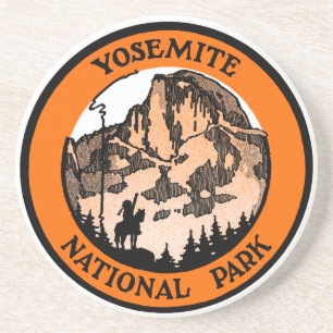 1910 Yosemite-Nationalpark Sandstein Untersetzer