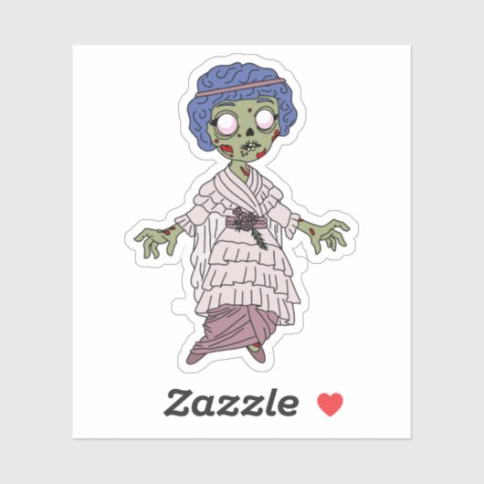 1910 Zombie Aufkleber (Blatt)