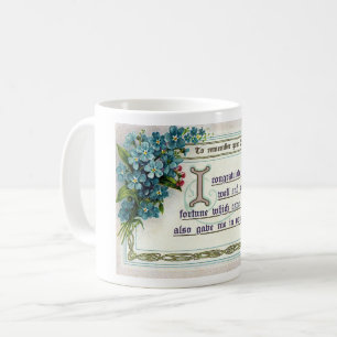 1910ER GEBURTSTAG GREETING POSTCARD ART KAFFEETASSE