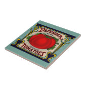 1910s Verteidigermarken-Tomateaufkleber Fliese (Seite)