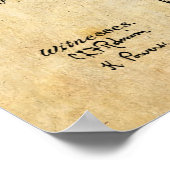 1911 Colt Browning Gun Patent Art Zeichnend Print Poster (Ecke)