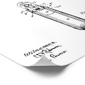1911 Colt Browning Gun Patent Art Zeichnend Print Poster (Ecke)