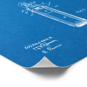 1911 Colt Browning Gun Patent Art Zeichnend Print Poster (Ecke)