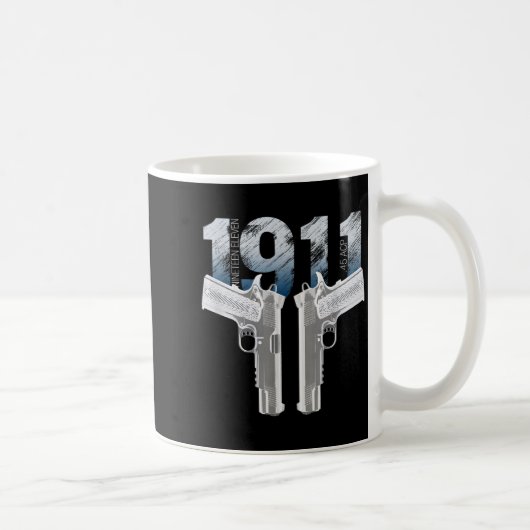 1911 Handgun Pro Gun 2nd Amendment Gift Kaffeetasse (Rechts)