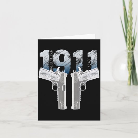 1911 Handgun Pro Gun 2nd Amendment Gift Karte (Vorderseite)