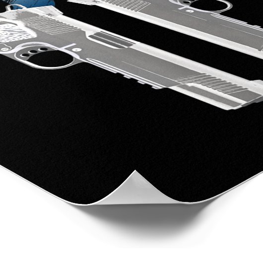 1911 Handgun Pro Gun 2nd Amendment Gift Poster (Ecke)