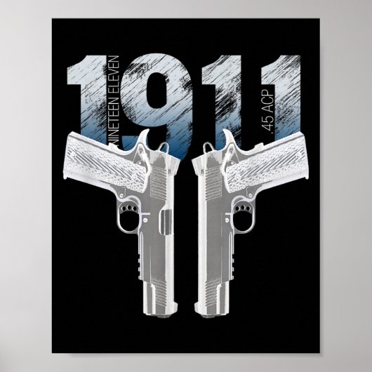 1911 Handgun Pro Gun 2nd Amendment Gift  Poster (Vorne)