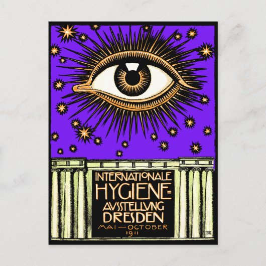 1911 Internationale Hygienekonferenz Dresden Postkarte (Vorderseite)