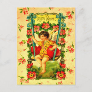 1911 Loving wünscht Valentinische Liebe Feiertagspostkarte