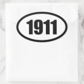 1911 OVALER AUFKLEBER (Tasche)