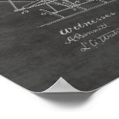 1911 Patent für Flugmaschine Zeichnend Druck Poster (Ecke)