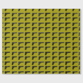 1911 Silhouette-Muster Zielsport Geschenkpapier (Flach)