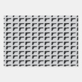 1911 Silhouette-Muster Zielsport Geschenkpapier Set (Vorderseite 3)