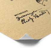 1911 Vintage Flugzeugpatentkunst Zeichnend Druck Poster (Ecke)