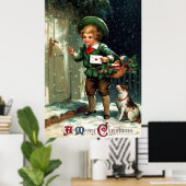 1911 Weihnachtsgrüße Poster (Heimbüro)