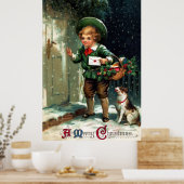 1911 Weihnachtsgrüße Poster (Küche)