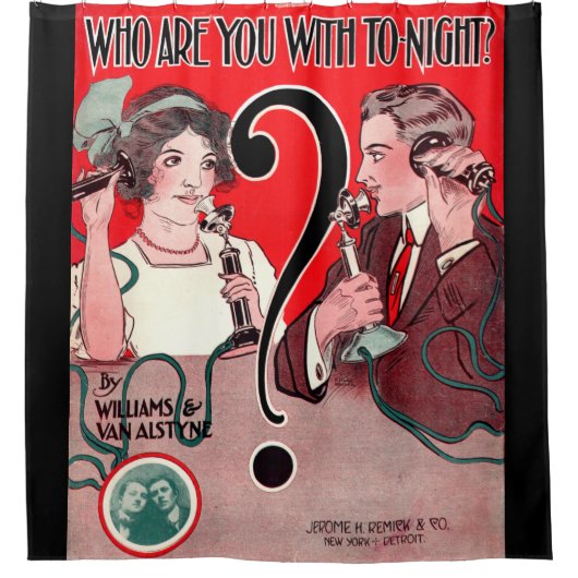 1911 Wer bist du mit Tonight-Cover Duschvorhang (Vorderseite)
