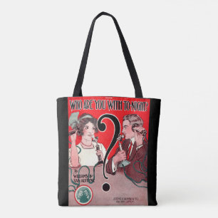 1911 Wer bist du mit Tonight-Notendruck? Tasche