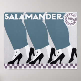 1912 Art Deco Werbeplakat für Salamander Schuhe Poster