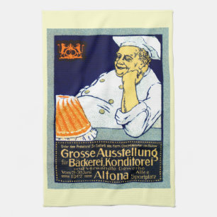 1912 Bäckerei + Süßwarenausstellung Küchentuch