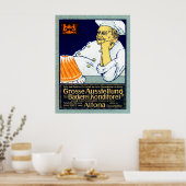 1912 Bäckerei + Süßwarenausstellung Poster (Küche)