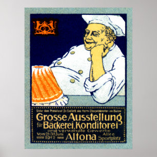 1912 Bäckerei + Süßwarenausstellung Poster