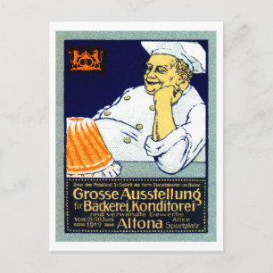 1912 Bäckerei + Süßwarenausstellung Postkarte