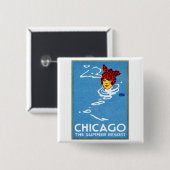 1912 Chicago, The Summer Resort Button (Vorne & Hinten)