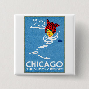 1912 Chicago, The Summer Resort Button