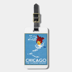 1912 Chicago, The Summer Resort Gepäckanhänger