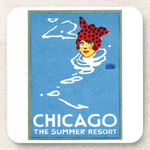 1912 Chicago, The Summer Resort Getränkeuntersetzer