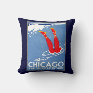 1912 Chicago, The Summer Resort Kissen