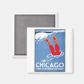 1912 Chicago, The Summer Resort Magnet (Vorderseite/Rückseite)