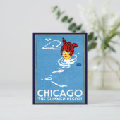 1912 Chicago, The Summer Resort Postkarte (Stehend Vorderseite)