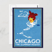 1912 Chicago, The Summer Resort Postkarte (Vorne/Hinten)