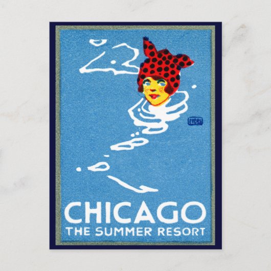 1912 Chicago, The Summer Resort Postkarte (Vorderseite)
