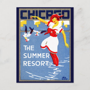 1912 Chicago, The Summer Resort Postkarte
