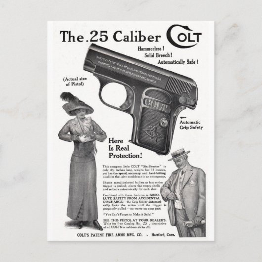 1912 Colt Postkarte (Vorderseite)