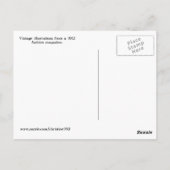 1912 Edwardian Fashion Collage Postcard Postkarte (Rückseite)